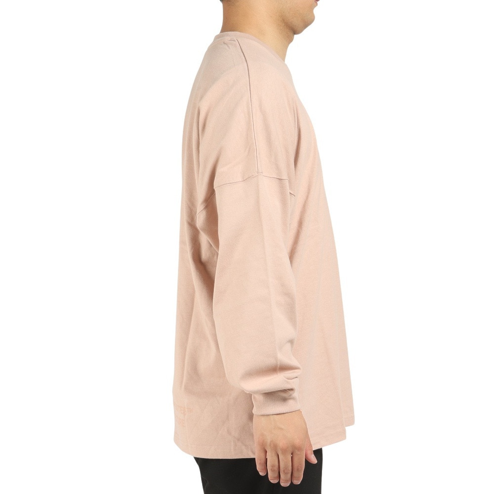 RVCA（メンズ）長袖 ロンT シンプル BIG RVCA LT ロングスリーブ ピンク BC042064 PAP