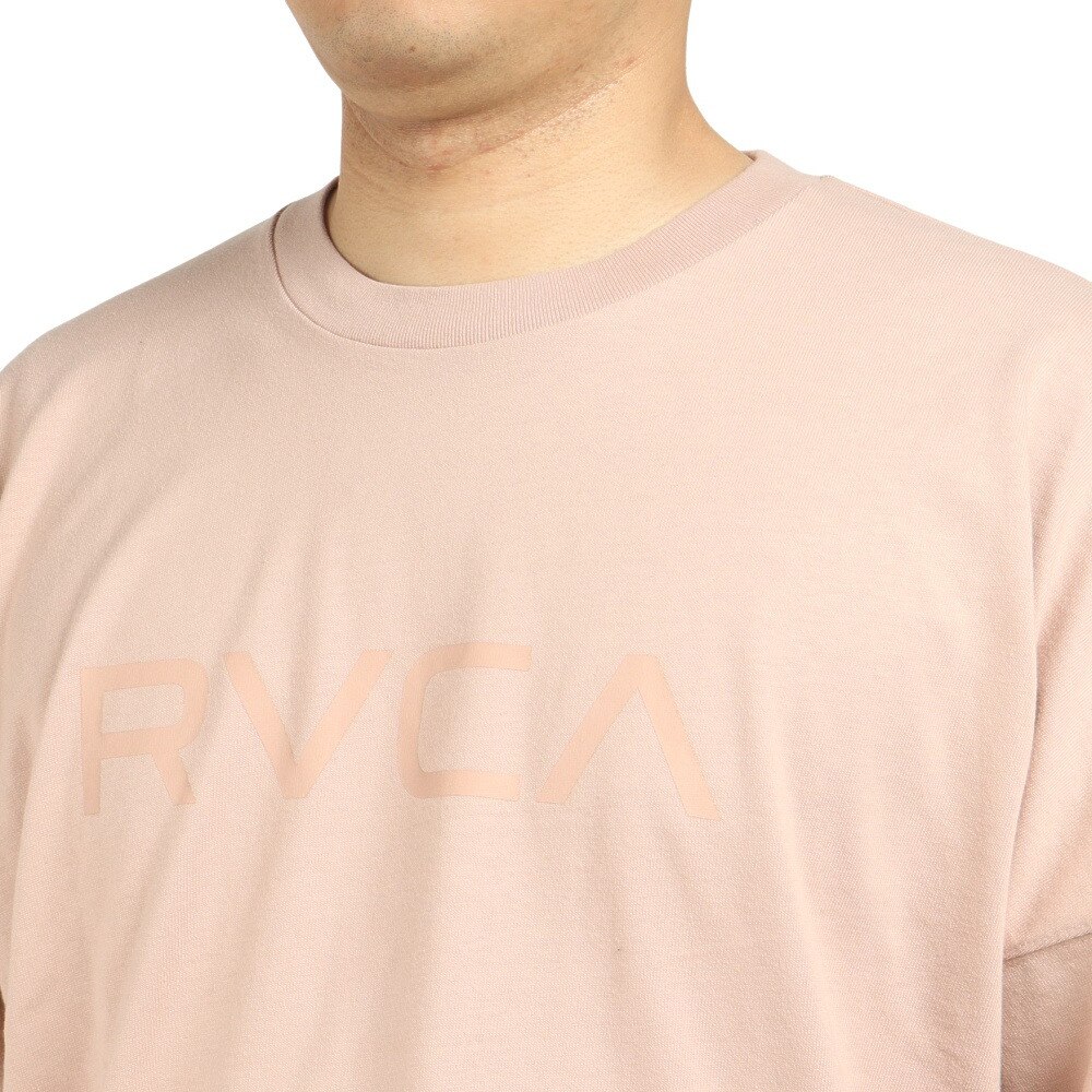 RVCA（メンズ）長袖 ロンT シンプル BIG RVCA LT ロングスリーブ ピンク BC042064 PAP