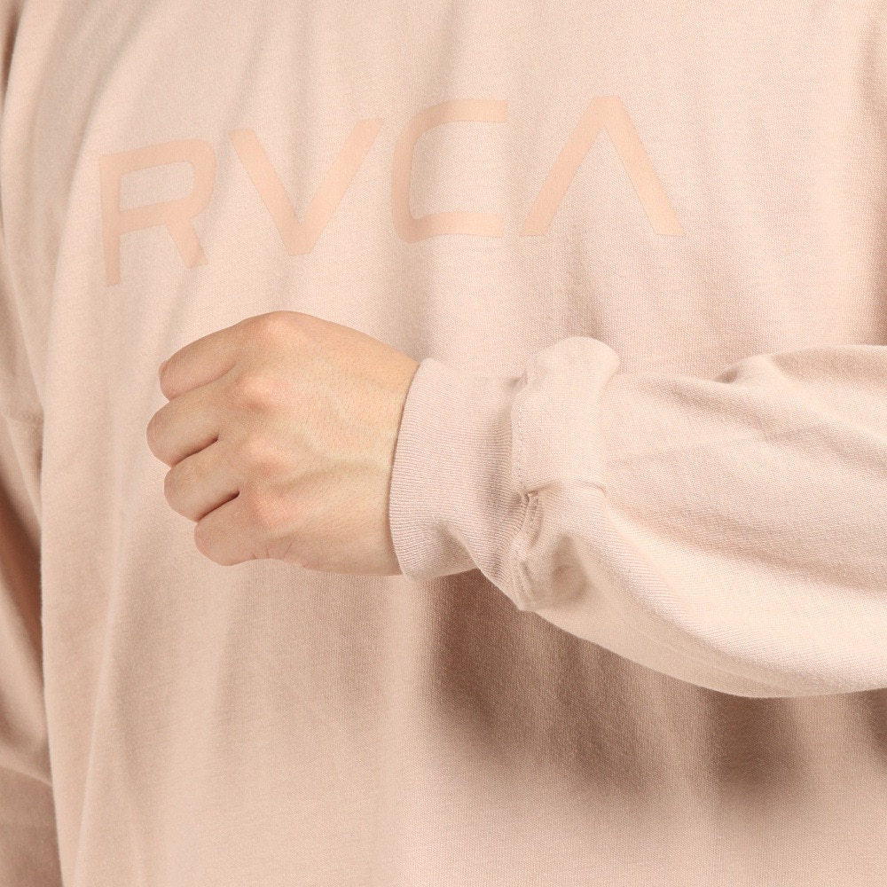 RVCA（メンズ）長袖 ロンT シンプル BIG RVCA LT ロングスリーブ ピンク BC042064 PAP
