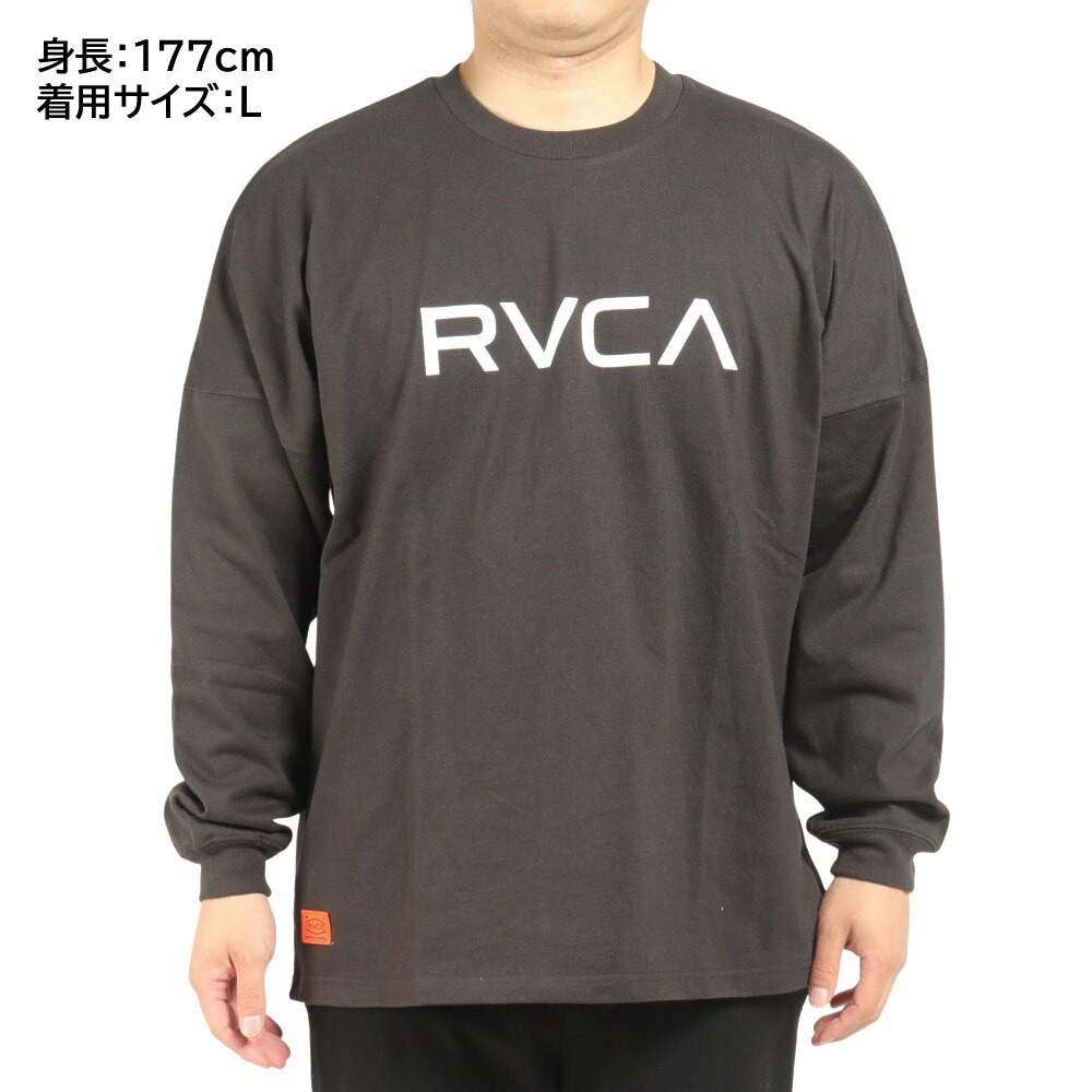 ルーカ（RVCA）（メンズ）長袖 ロンT シンプル BIG RVCA LT ロングスリーブ ブラック BC042064 PTK