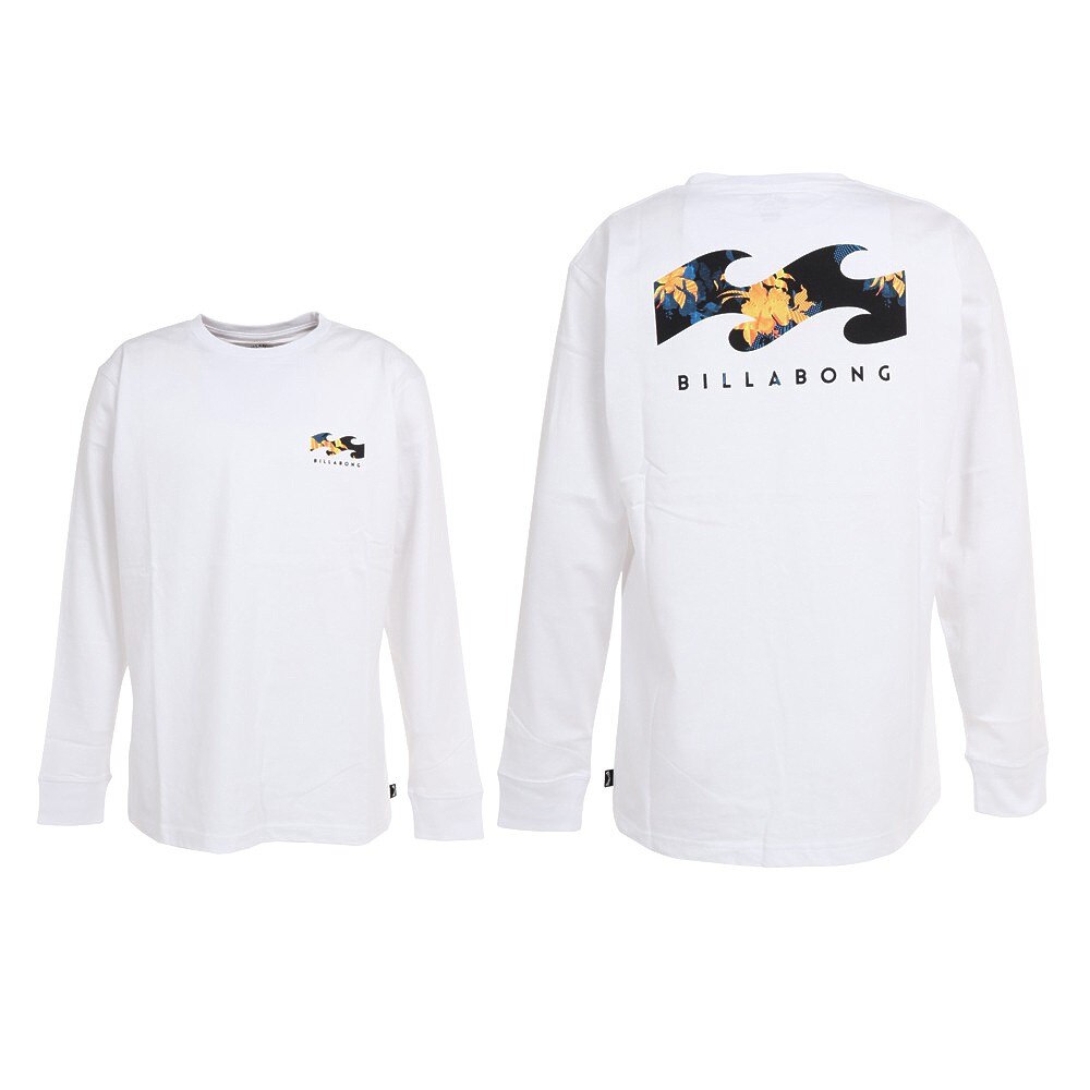 ビラボン（BILLABONG）（メンズ）BACK WAVE 長袖Tシャツ BC012051 WHT
