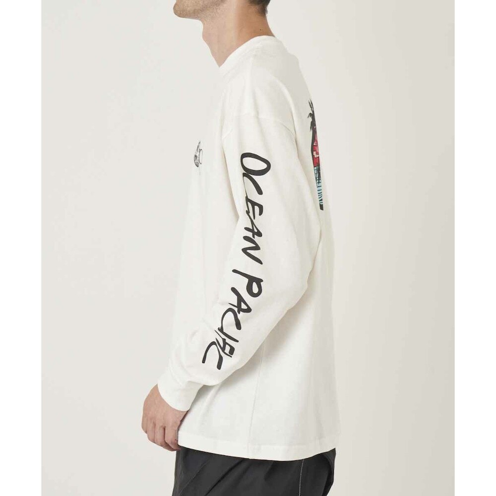 オーシャンパシフィック（Ocean Pacific）（メンズ）バックプリント 長袖Tシャツ 532079WHT
