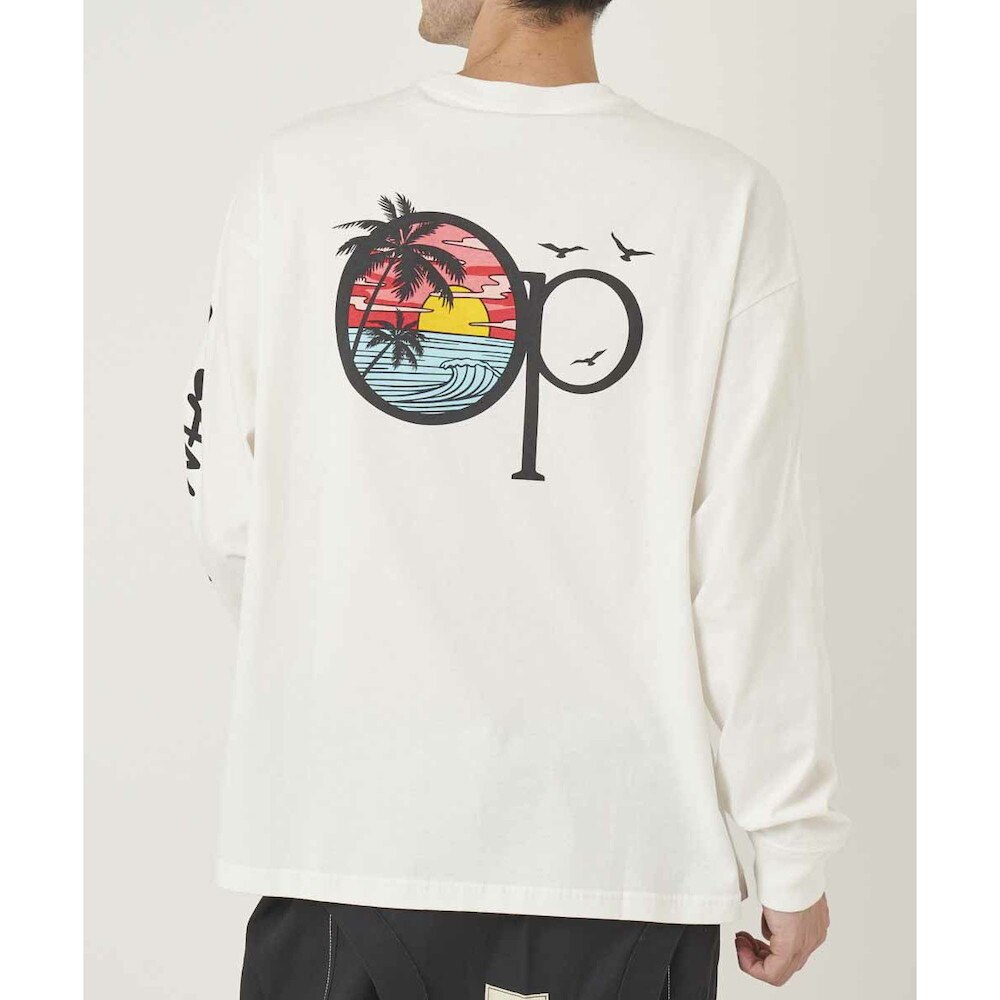 オーシャンパシフィック（Ocean Pacific）（メンズ）バックプリント 長袖Tシャツ 532079WHT