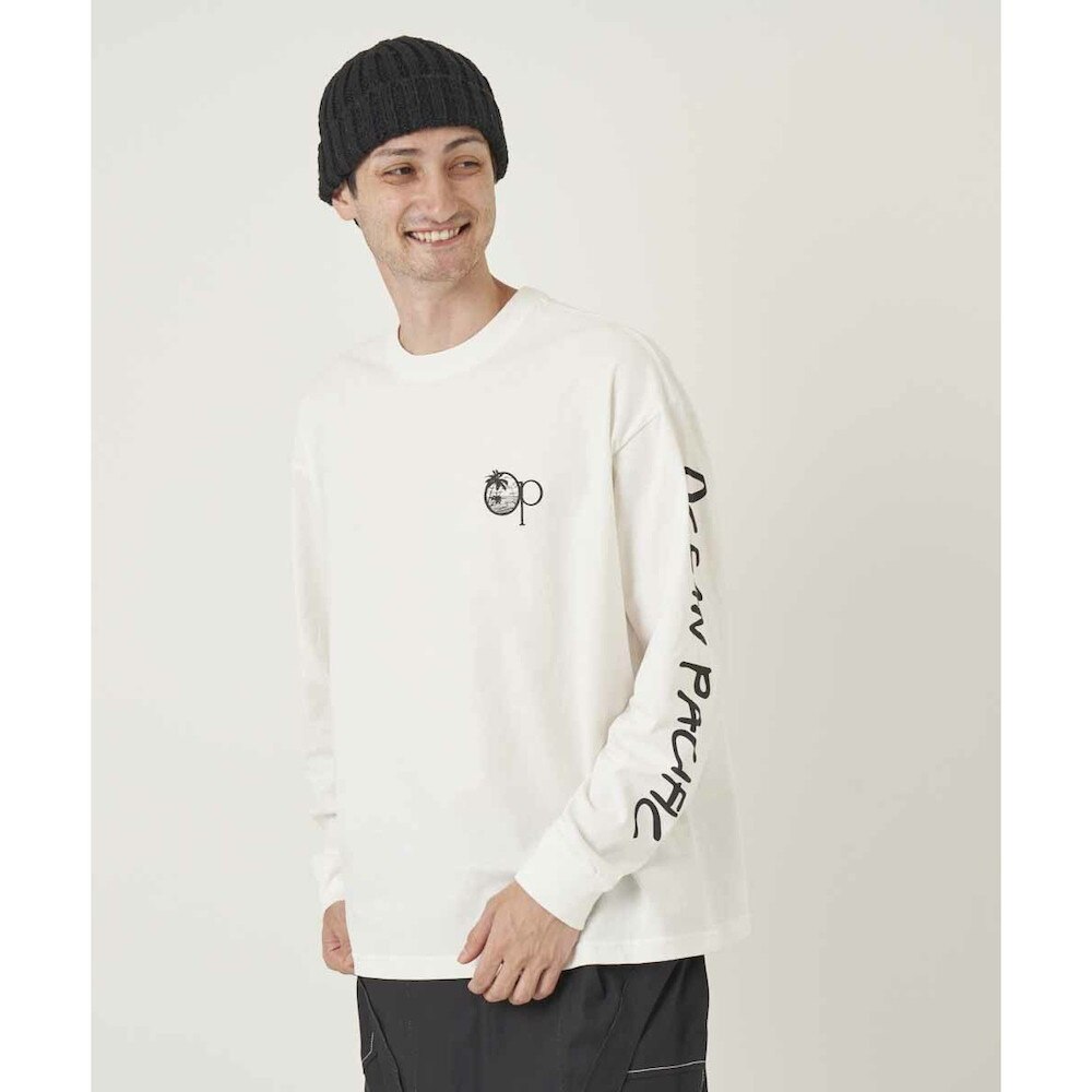 オーシャンパシフィック（Ocean Pacific）（メンズ）バックプリント 長袖Tシャツ 532079WHT