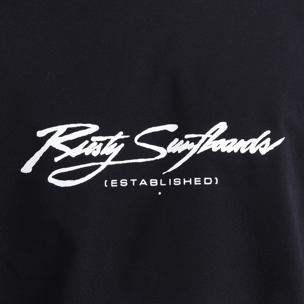 ラスティ（RUSTY）（メンズ）バックロゴ 長袖Tシャツ 932074BLK