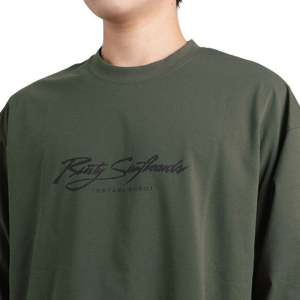ラスティ（RUSTY）（メンズ）バックロゴ 長袖Tシャツ 932074KHA