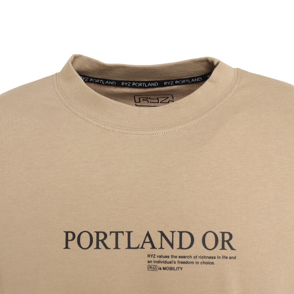 ライズ（RYZ）（メンズ）PORTLAND 長袖Ｔシャツ RZ10CD22FW5001 BEG