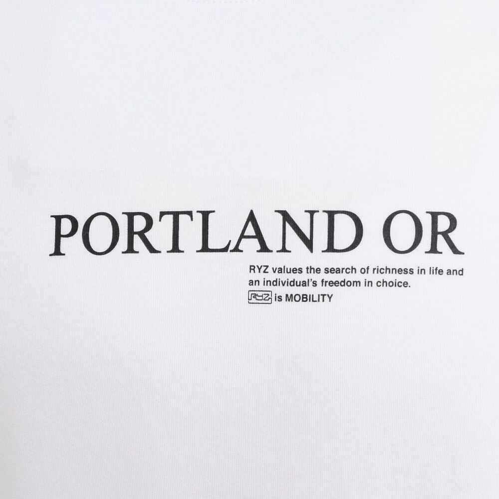 ライズ（RYZ）（メンズ）PORTLAND 長袖Ｔシャツ RZ10CD22FW5001 WHT