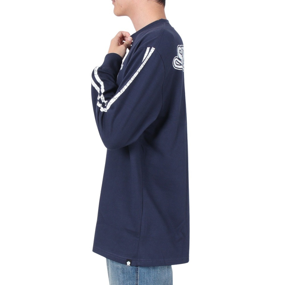 SESSIONS（メンズ）RACING ロゴ長袖Ｔシャツ 227190 NVY