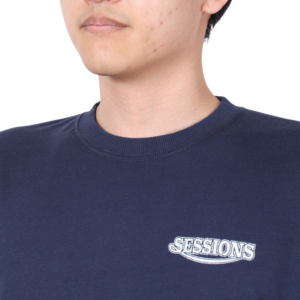 セッションズ（SESSIONS）（メンズ）RACING ロゴ長袖Tシャツ 227190 NVY