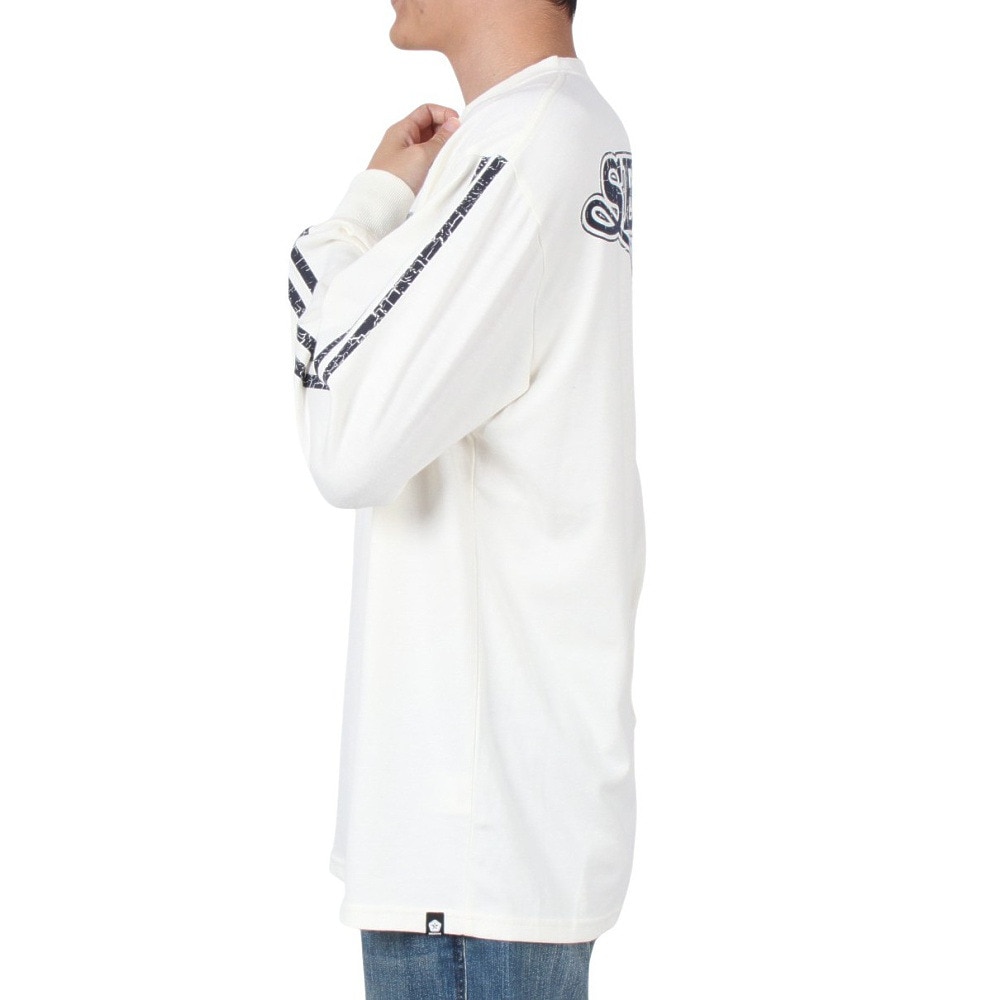 SESSIONS（メンズ）RACING ロゴ長袖Ｔシャツ 227190 WHT