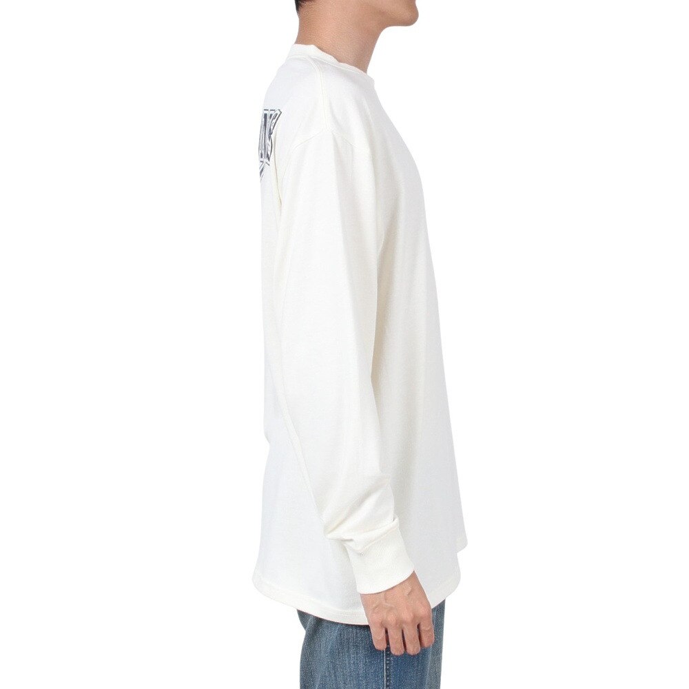 SESSIONS（メンズ）RACING ロゴ長袖Ｔシャツ 227190 WHT