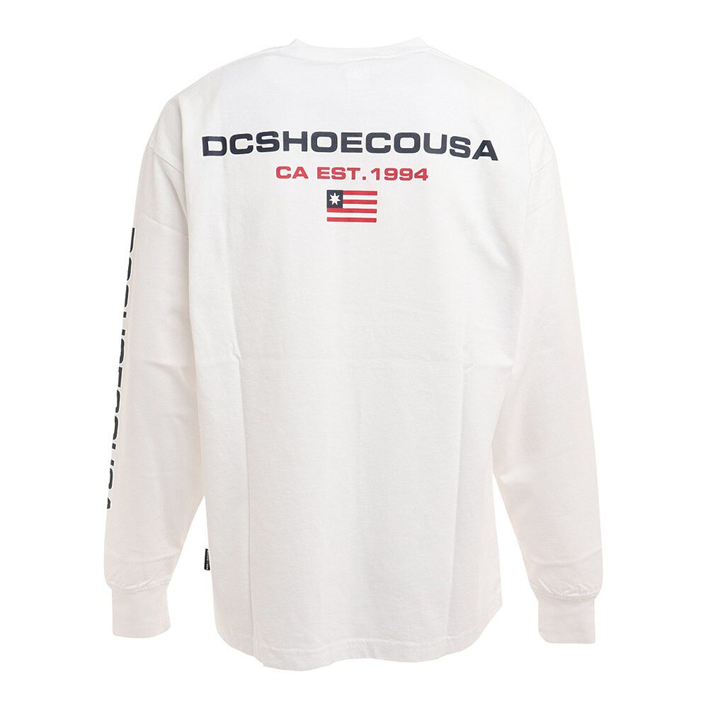 ディーシー・シュー（DC SHOE）（メンズ）EST94 WIDE 長袖Tシャツ 22FWDLT224064WHT