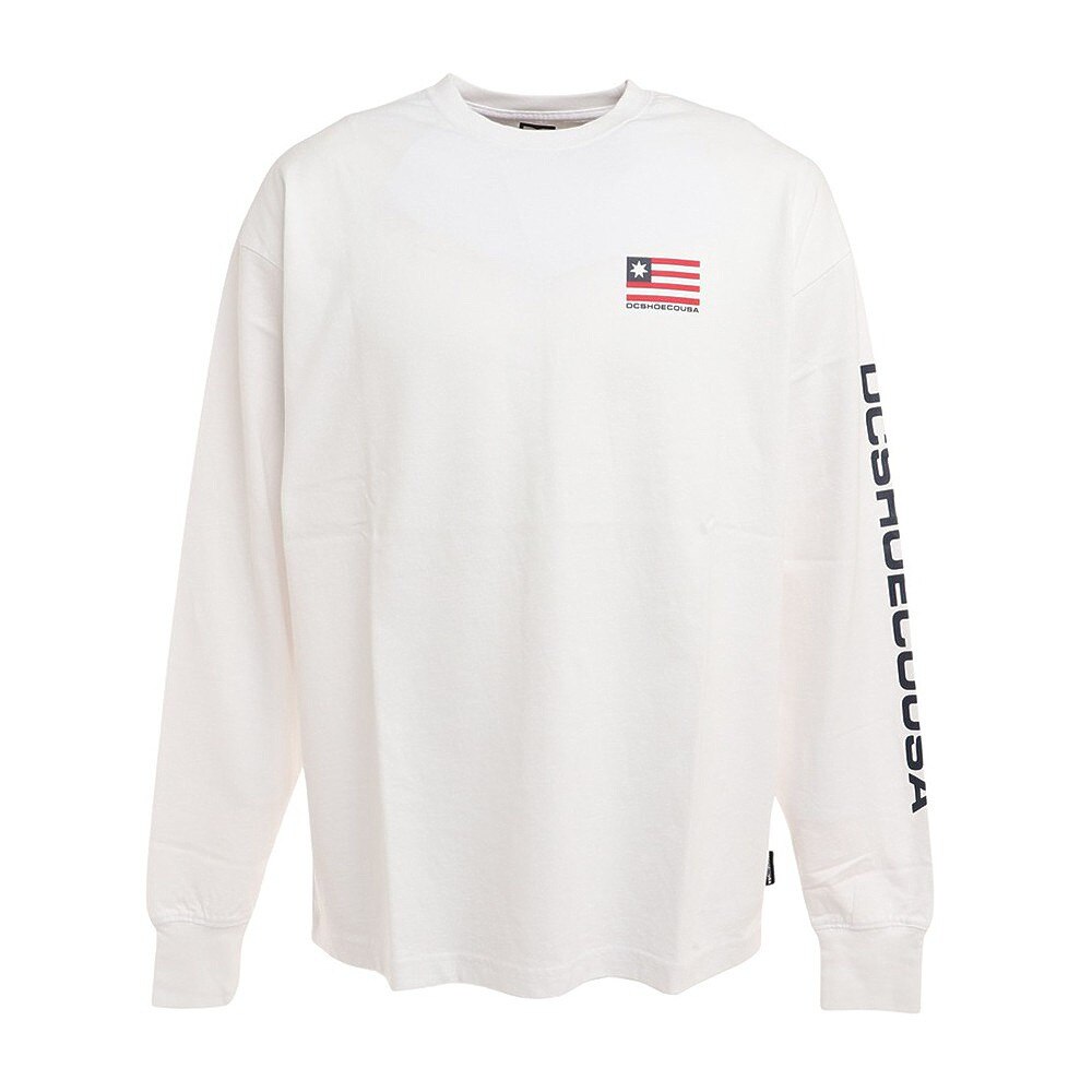 ディーシー・シュー（DC SHOE）（メンズ）EST94 WIDE 長袖Tシャツ 22FWDLT224064WHT