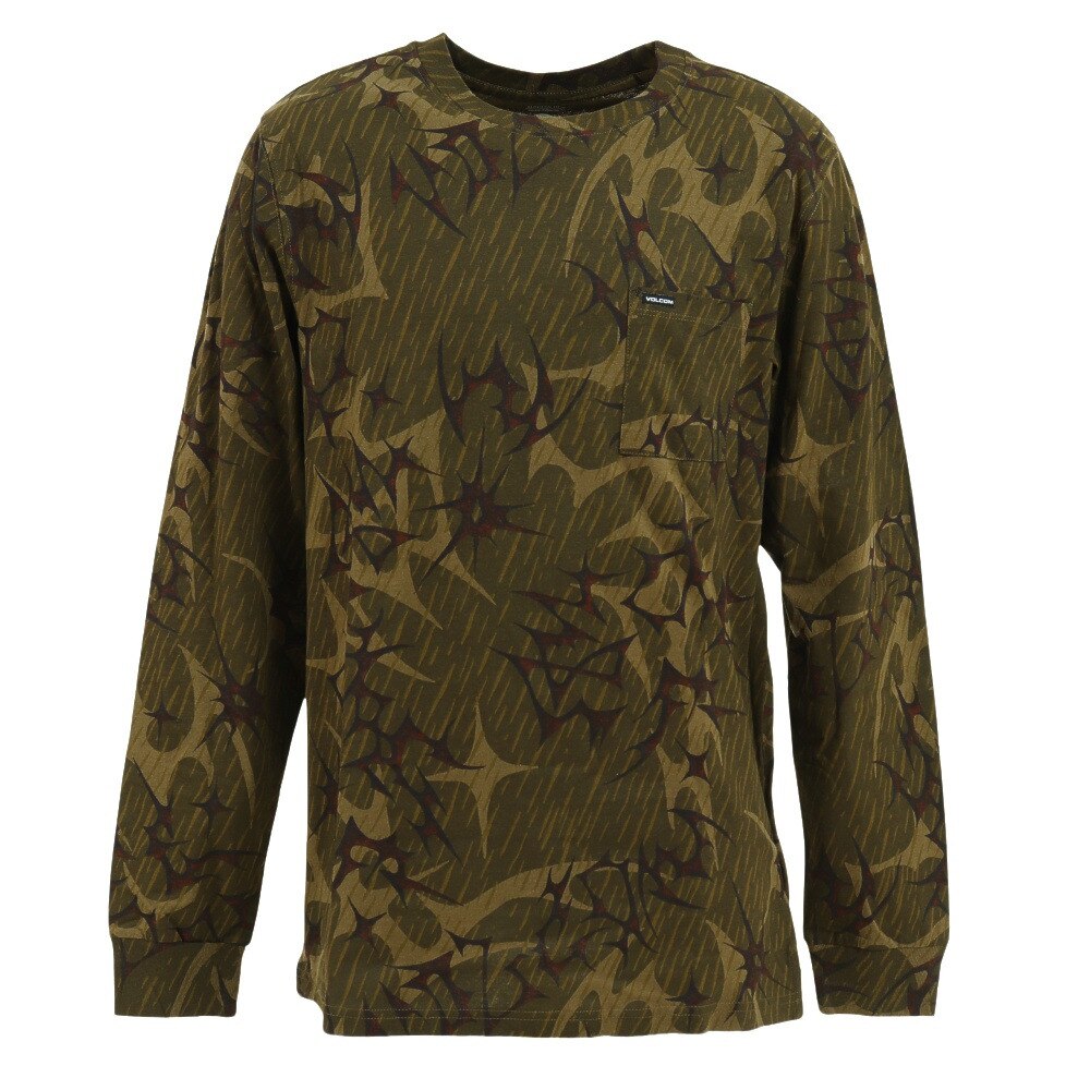 ボルコム（Volcom）（メンズ）PUNCH DAGGER CREW 長袖シャツ 22 A0342201 ARM