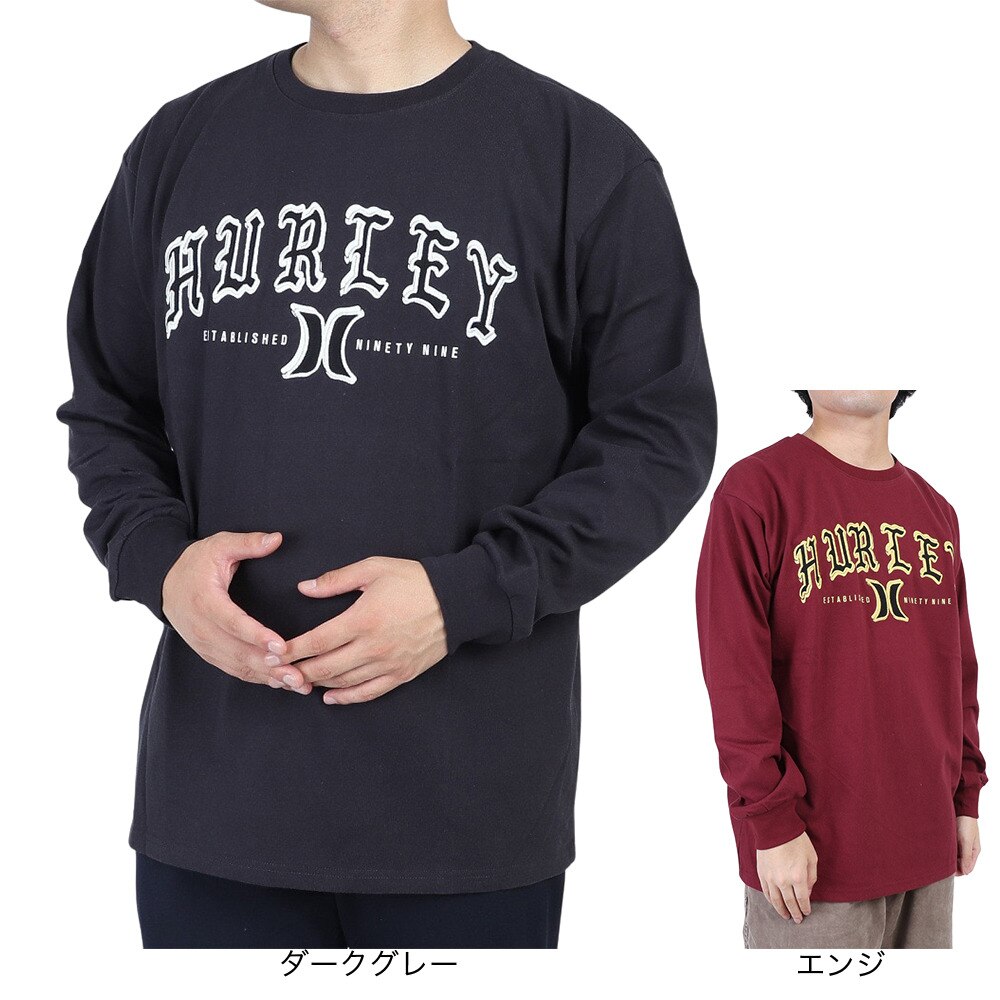 ハーレー（HURLEY）（メンズ）OLD ARC ロゴ 長袖Tシャツ MLS2200002-MAR
