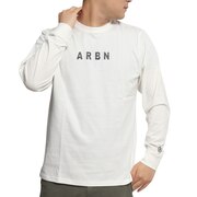 エアボーン（ARBN）（メンズ）長袖Tシャツ バックプリント AB2022AWMAPP008WHT