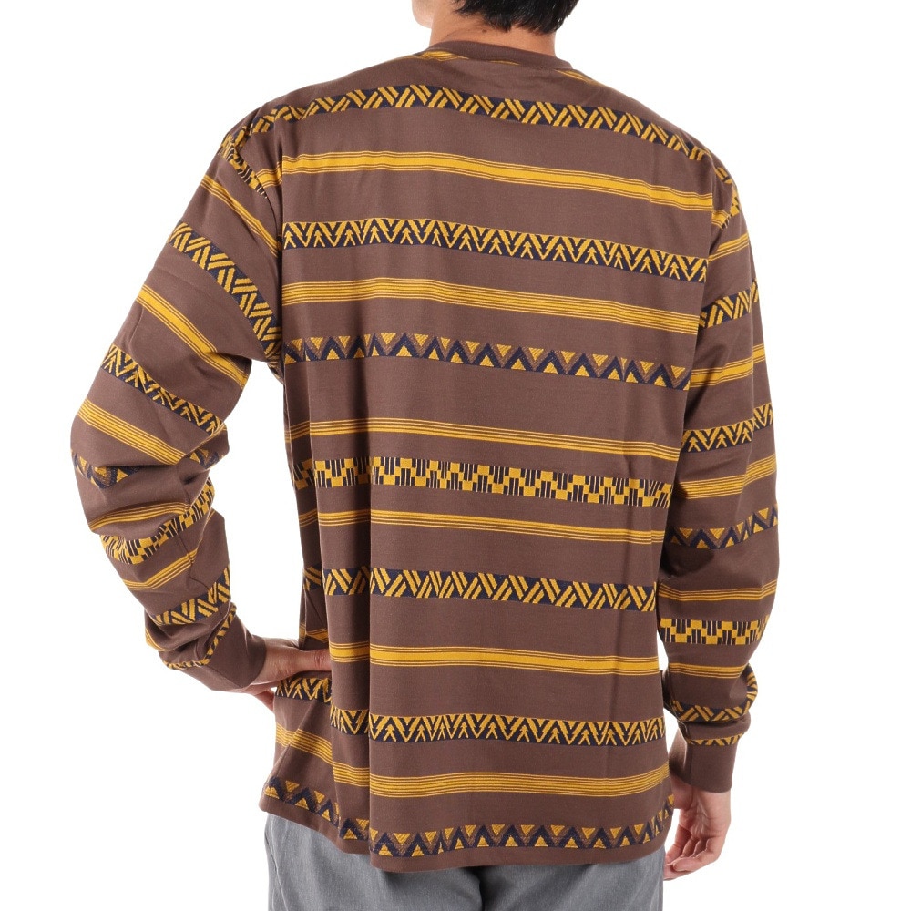 SLYDE（SLYDE）（メンズ）長袖 Border Tシャツ SL2022AWMAPP009BRN