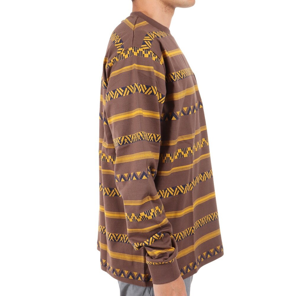 SLYDE（SLYDE）（メンズ）長袖 Border Tシャツ SL2022AWMAPP009BRN