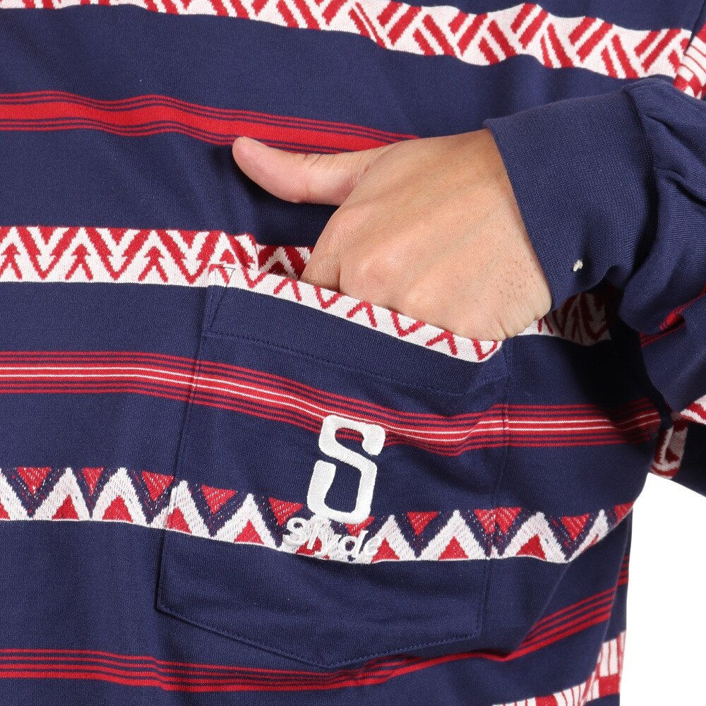 SLYDE（SLYDE）（メンズ）長袖 Border Tシャツ SL2022AWMAPP009NVY