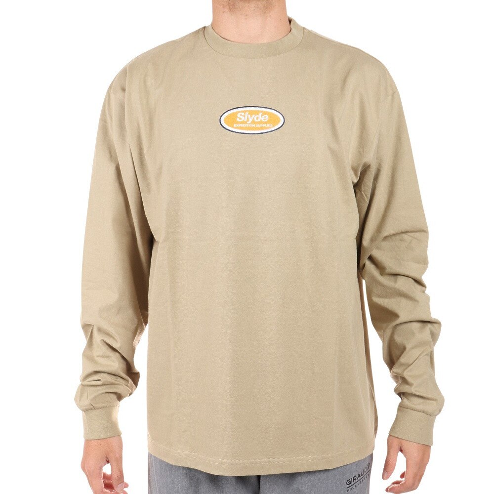 SLYDE（SLYDE）（メンズ）長袖 chest GPPrint Tシャツ SL2022AWMAPP012BEG