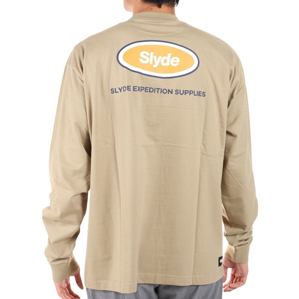 SLYDE（SLYDE）（メンズ）長袖 chest GPPrint Tシャツ SL2022AWMAPP012BEG