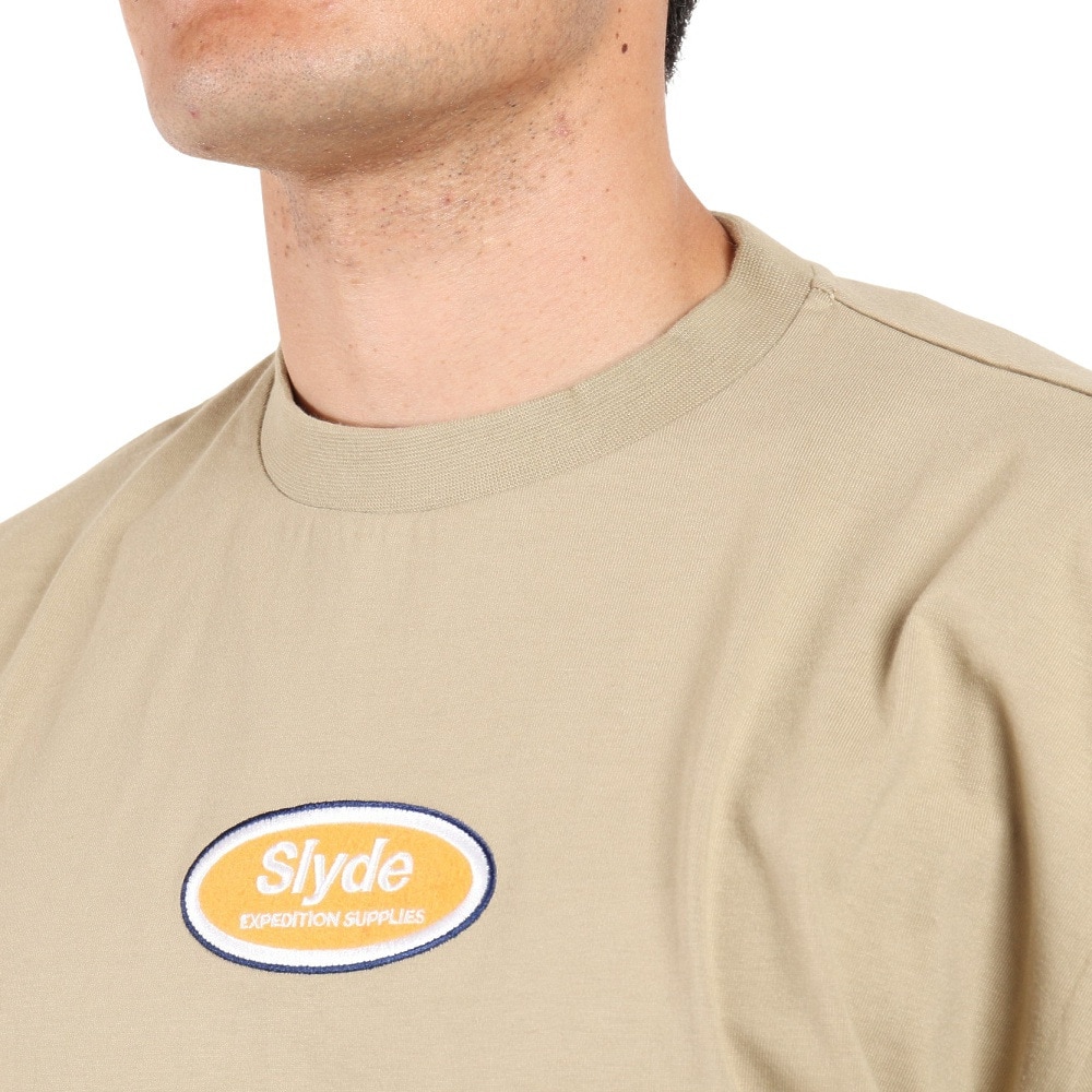 スライド（SLYDE）（メンズ）長袖 chest GPPrint Tシャツ SL2022AWMAPP012WHT