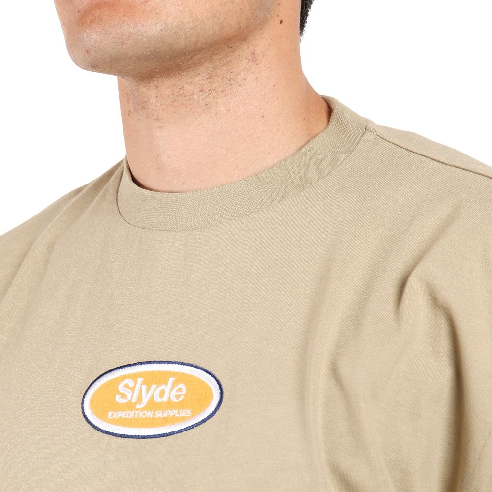 スライド（SLYDE）（メンズ）長袖 chest GPPrint Tシャツ SL2022AWMAPP012WHT