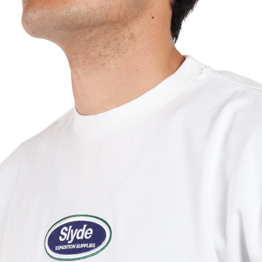 SLYDE（SLYDE）（メンズ）長袖 chest GPPrint Tシャツ SL2022AWMAPP012WHT