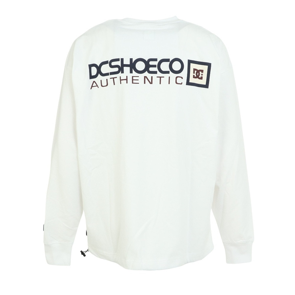ディーシー・シュー（DC SHOE）（メンズ）23 SQUARE STAR 長袖Tシャツ 23SPDLT231039WHT