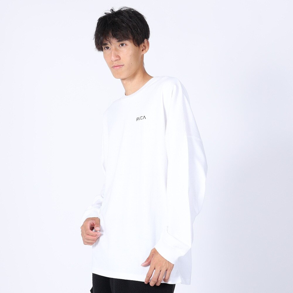 RVCA（メンズ）HI SPEED FLORAL 長袖Tシャツ BD042065 WHT