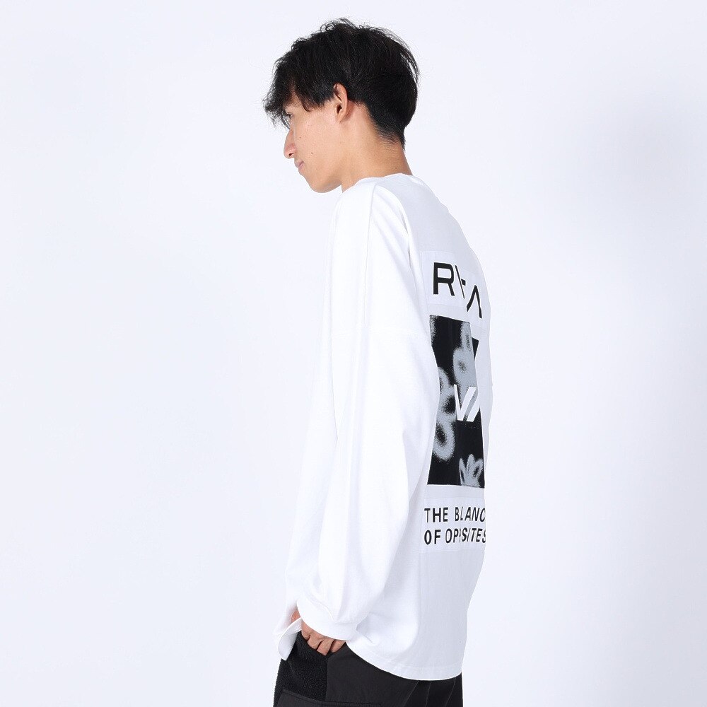 RVCA（メンズ）HI SPEED FLORAL 長袖Tシャツ BD042065 WHT