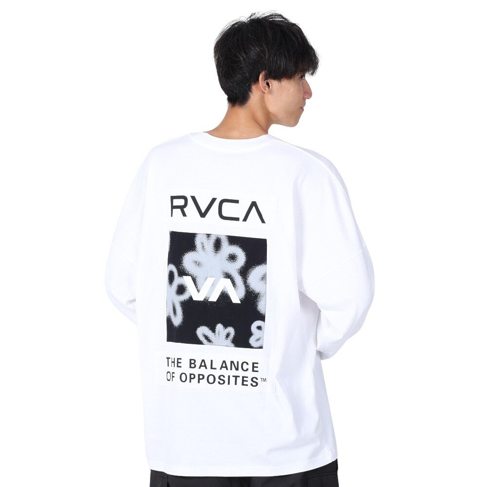 RVCA（メンズ）HI SPEED FLORAL 長袖Tシャツ BD042065 WHT