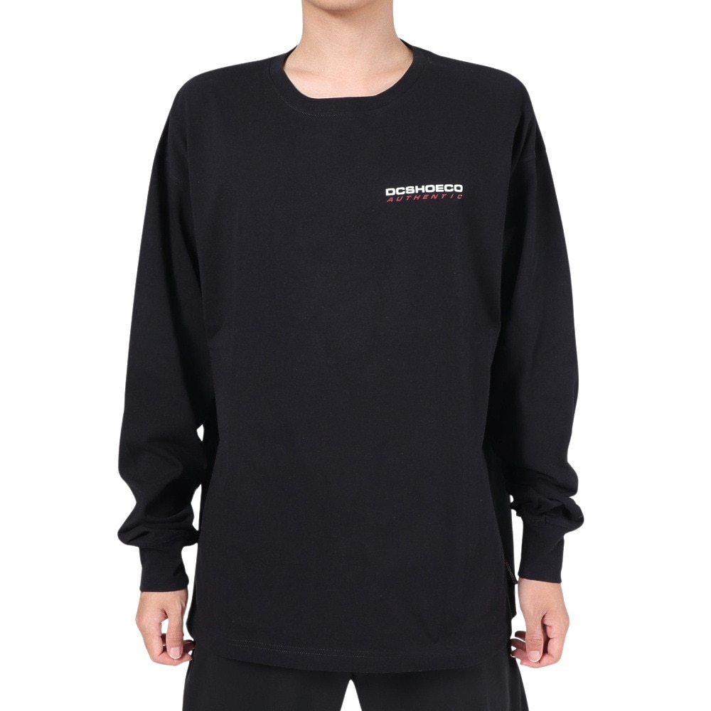 ディーシーシューズ（DC SHOES）（メンズ）長袖Tシャツ メンズ AUTHENTIC OBLIQUE ロゴ 23FWDLT234064BLK