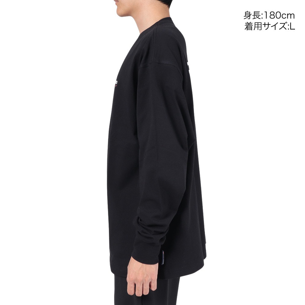 ディーシーシューズ（DC SHOES）（メンズ）長袖Tシャツ メンズ AUTHENTIC OBLIQUE ロゴ 23FWDLT234064BLK