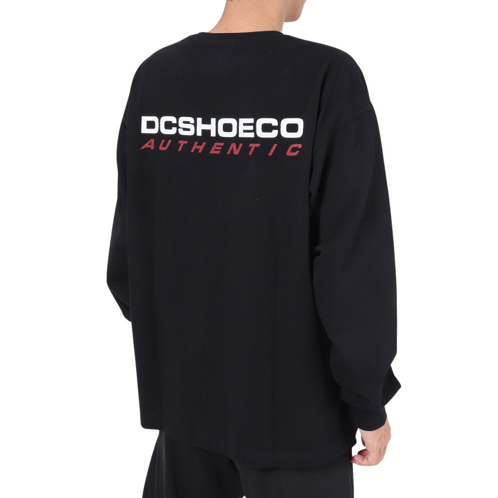 ディーシーシューズ（DC SHOES）（メンズ）長袖Tシャツ メンズ AUTHENTIC OBLIQUE ロゴ 23FWDLT234064BLK