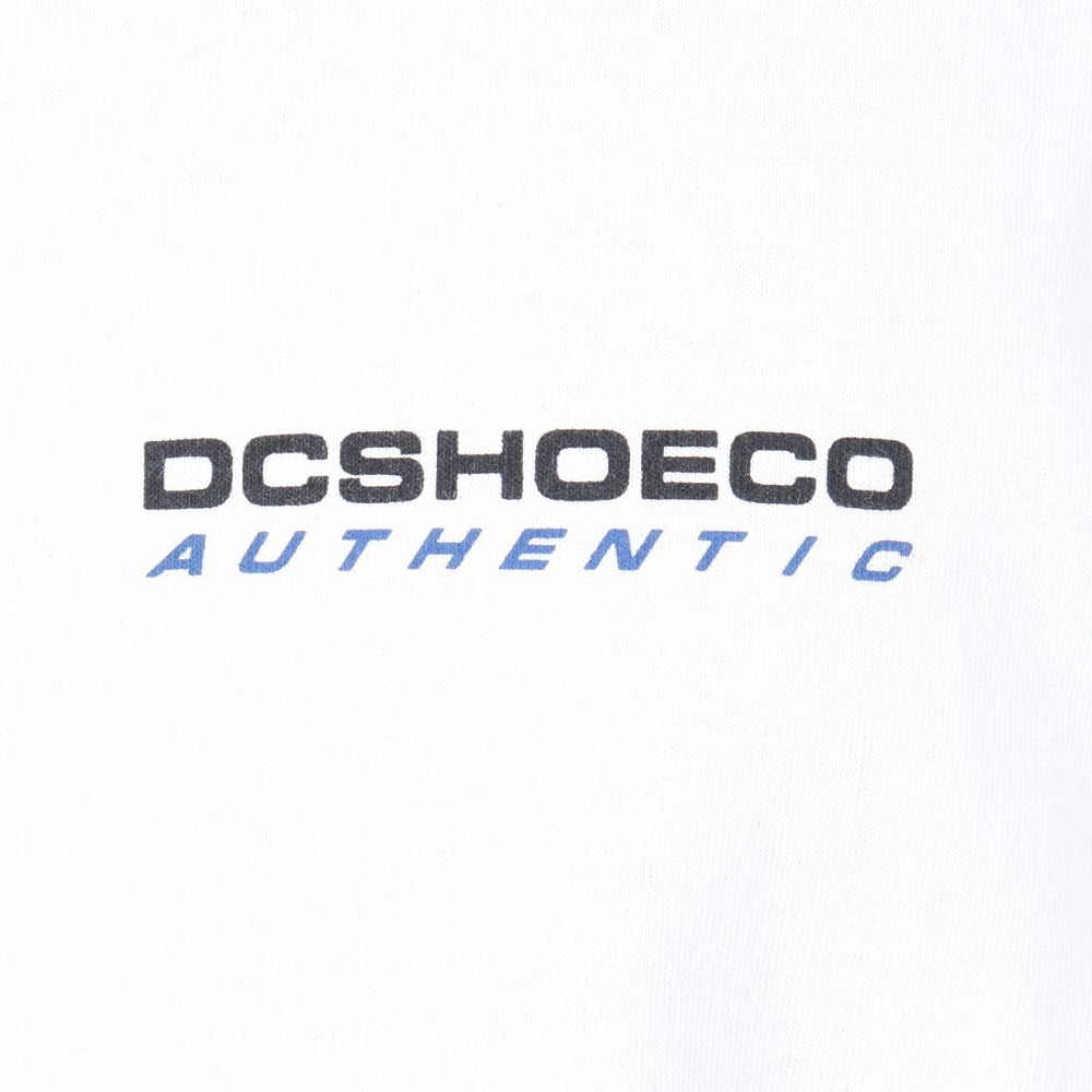 ディーシーシューズ（DC SHOES）（メンズ）長袖Tシャツ  メンズ AUTHENTIC OBLIQUE ロゴ23FWDLT234064WHT