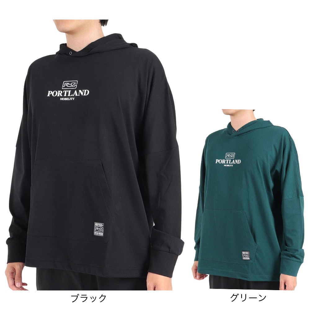 ライズ（RYZ）（メンズ）長袖フーディー RZ10CD23FW0010 BLK