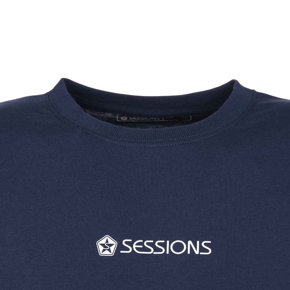 セッションズ（SESSIONS）（メンズ）ペイズリー ボックス 長袖Tシャツ 237198 NVY