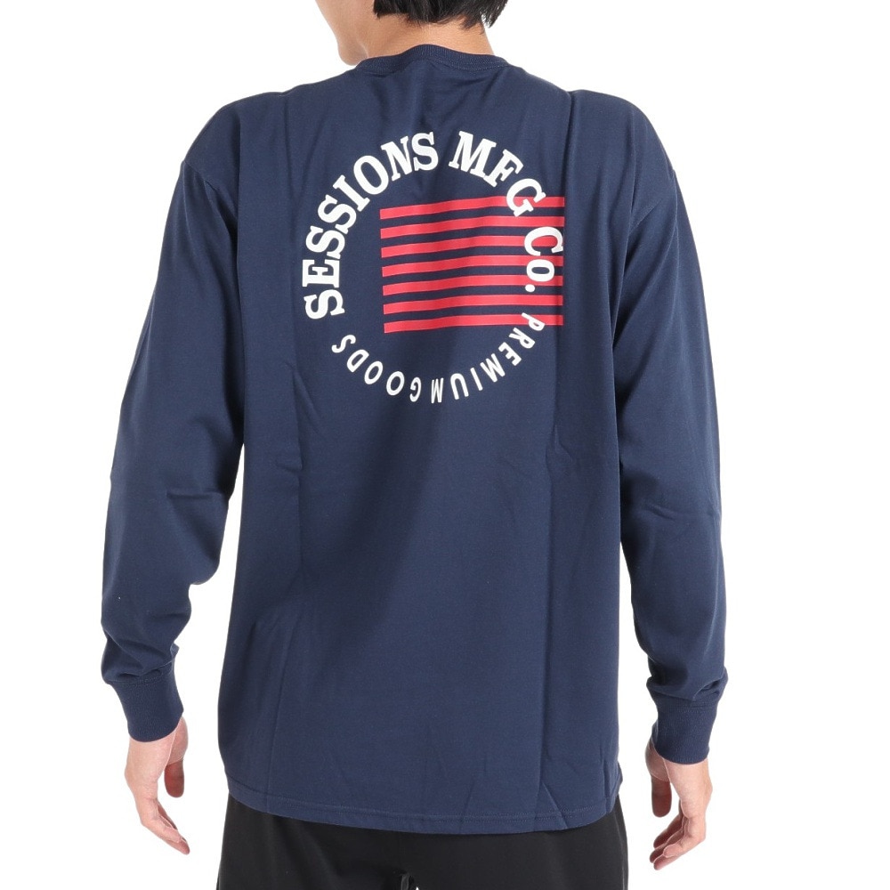 セッションズ（SESSIONS）（メンズ）長袖Tシャツ メンズ フラッグ  237199 NVY