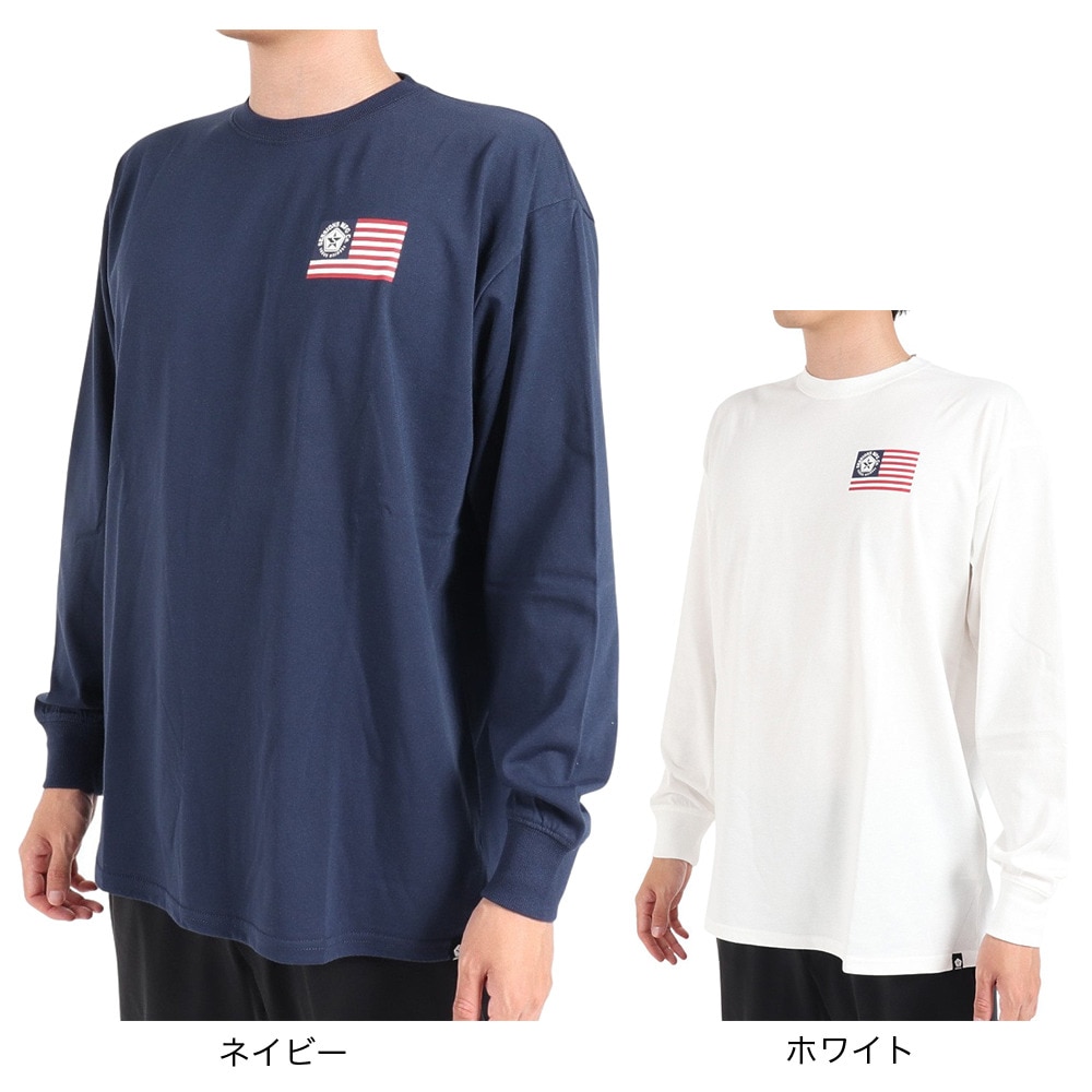 セッションズ（SESSIONS）（メンズ）長袖Tシャツ メンズ フラッグ  237199 WHT