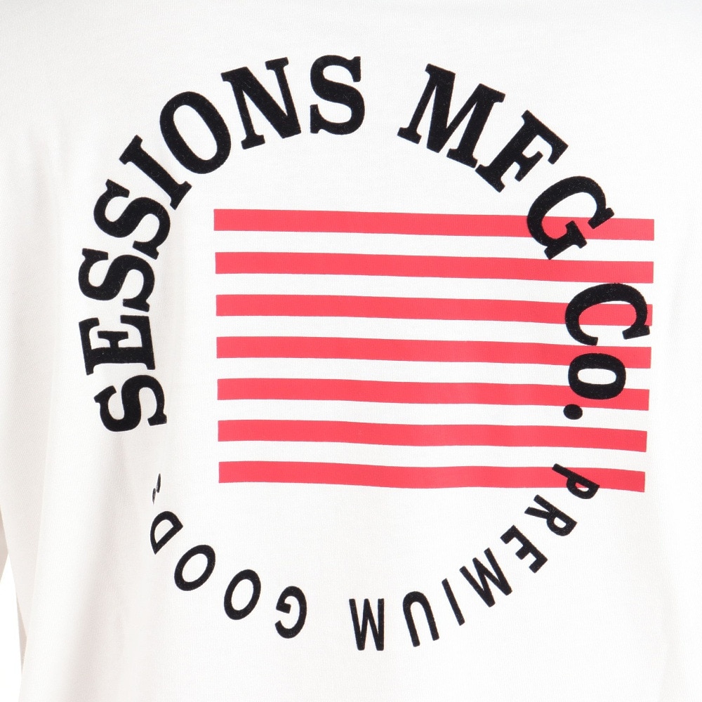 セッションズ（SESSIONS）（メンズ）長袖Tシャツ メンズ フラッグ  237199 WHT