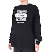 エアボーン（ARBN）（メンズ）長袖コットンTシャツ AB23FWM-APP011BLK