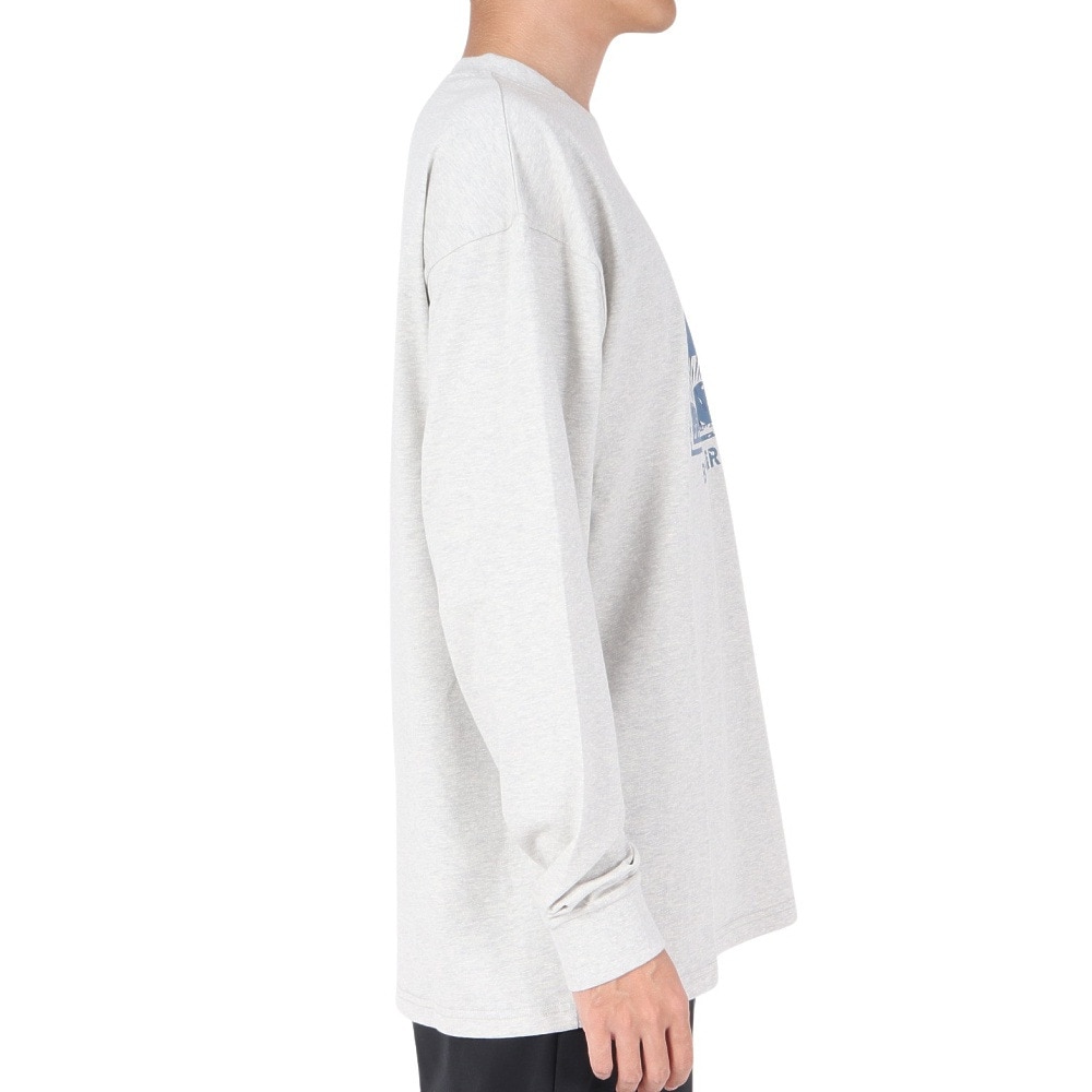 エアボーン（ARBN）（メンズ）長袖コットンTシャツ AB23FWM-APP011LGRY
