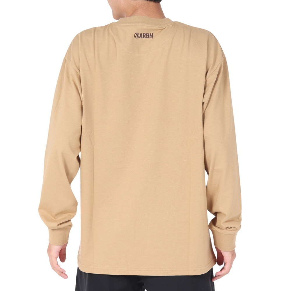 エアボーン（ARBN）（メンズ）長袖コットンTシャツ AB23FWM-APP011SBEG