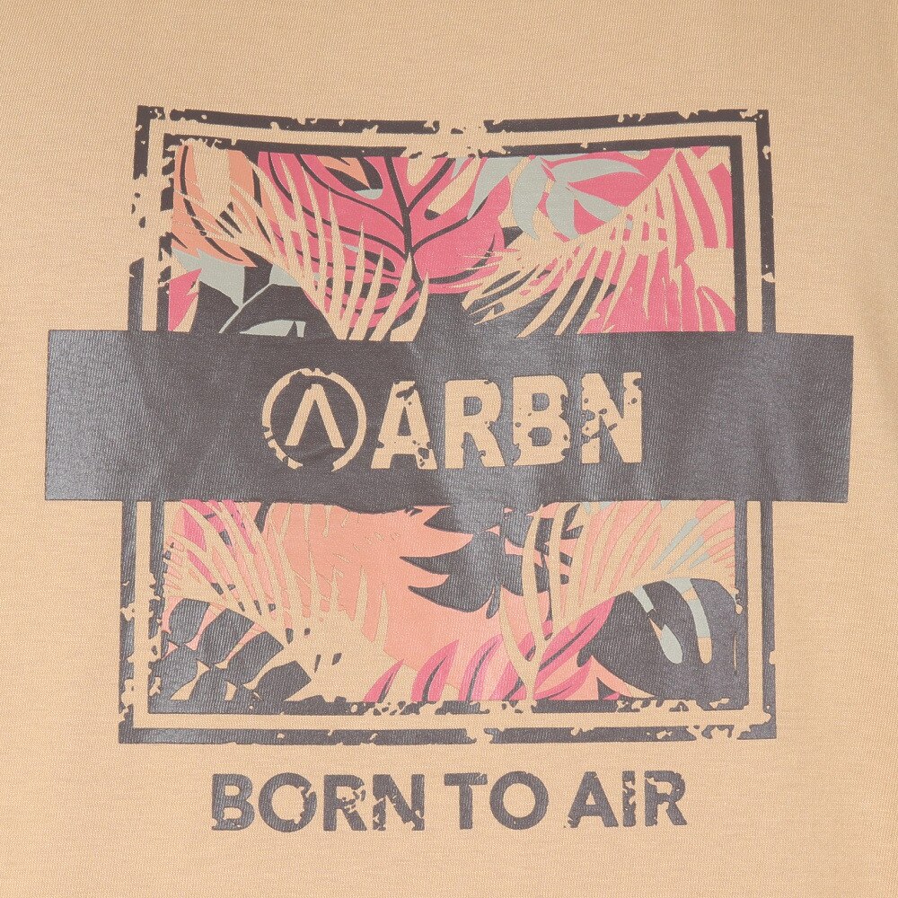 エアボーン（ARBN）（メンズ）長袖コットンTシャツ AB23FWM-APP011SBEG