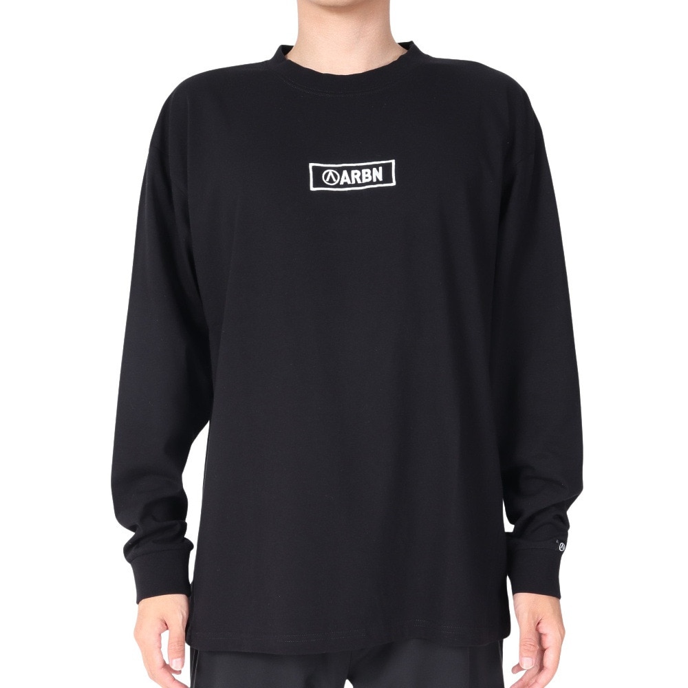 エアボーン（ARBN）（メンズ）長袖 コットン Tシャツ 03 AB23SSM-APP012BLK