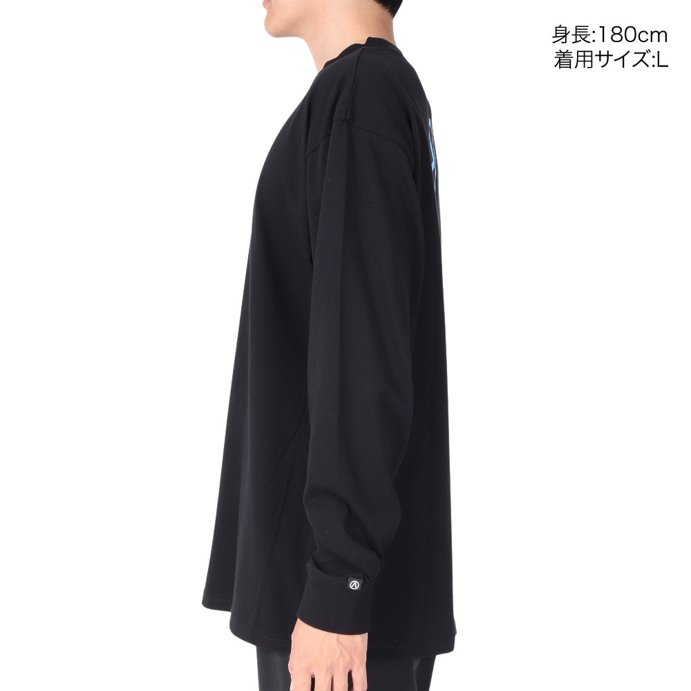 エアボーン（ARBN）（メンズ）長袖 コットン Tシャツ 03 AB23SSM-APP012BLK
