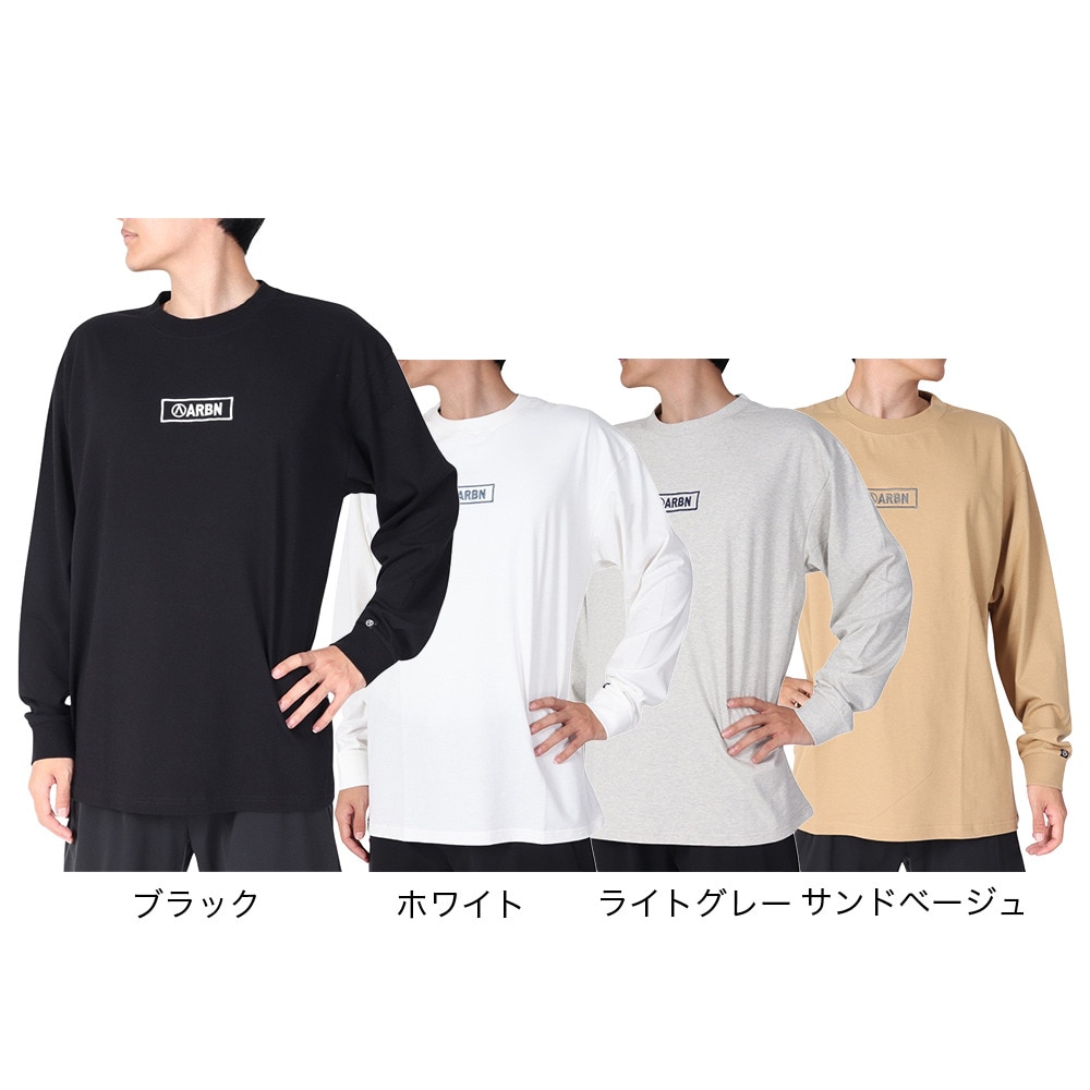 エアボーン（ARBN）（メンズ）長袖 コットン Tシャツ 03 AB23SSM-APP012BLK