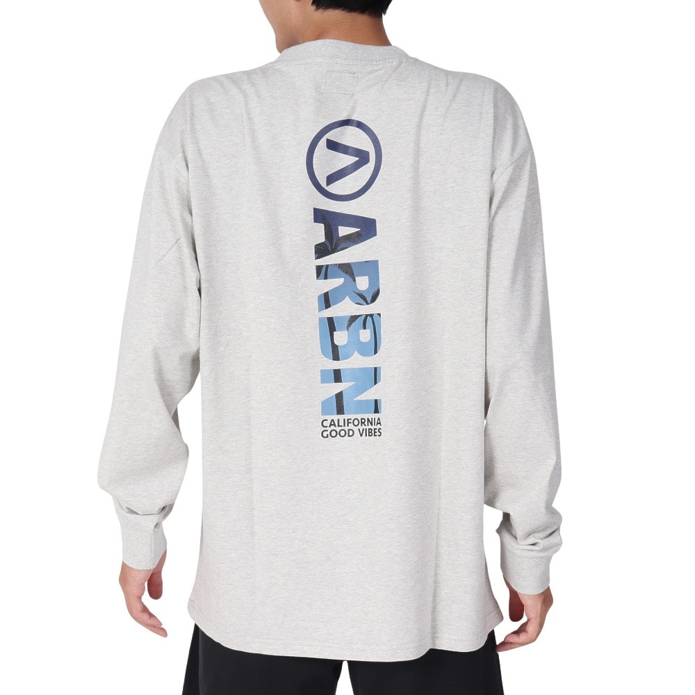 エアボーン（ARBN）（メンズ）長袖 コットン Tシャツ 03 AB23SSM-APP012LGRY